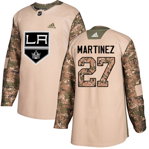 Adidas Kings #27 Alec Martinez Camo Authentic Veterans Day Stitched NHL Jersey - Click Image to Close